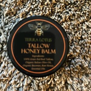 Terra Lotus Organic Beef Tallow Balm with Raw Honey Moisturizing Balm Citrus